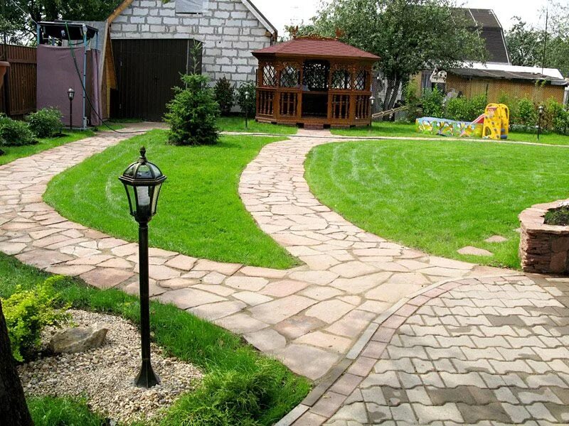 Ландшафт палисадника. Ландшафт участка. Земля во дворе. Земля во дворе. Газон перед домом.