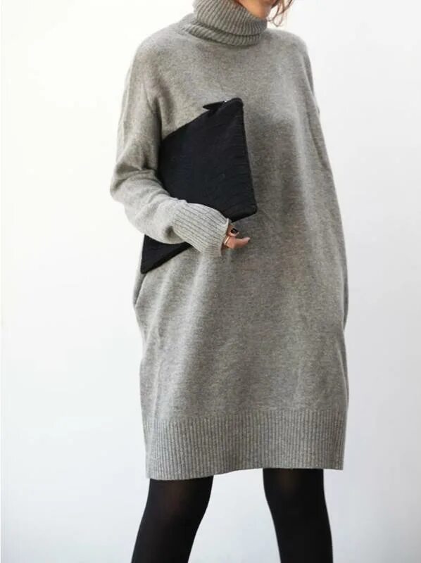 Трикотажное платье оверсайз. Вязаное шерстяное платье. Длинный свитер. Трикотажное платье оверсайз. Теплые платья оверсайз.