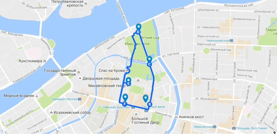 Дворцовая площадь как добраться на метро. Карта спб дворцовая площадь.