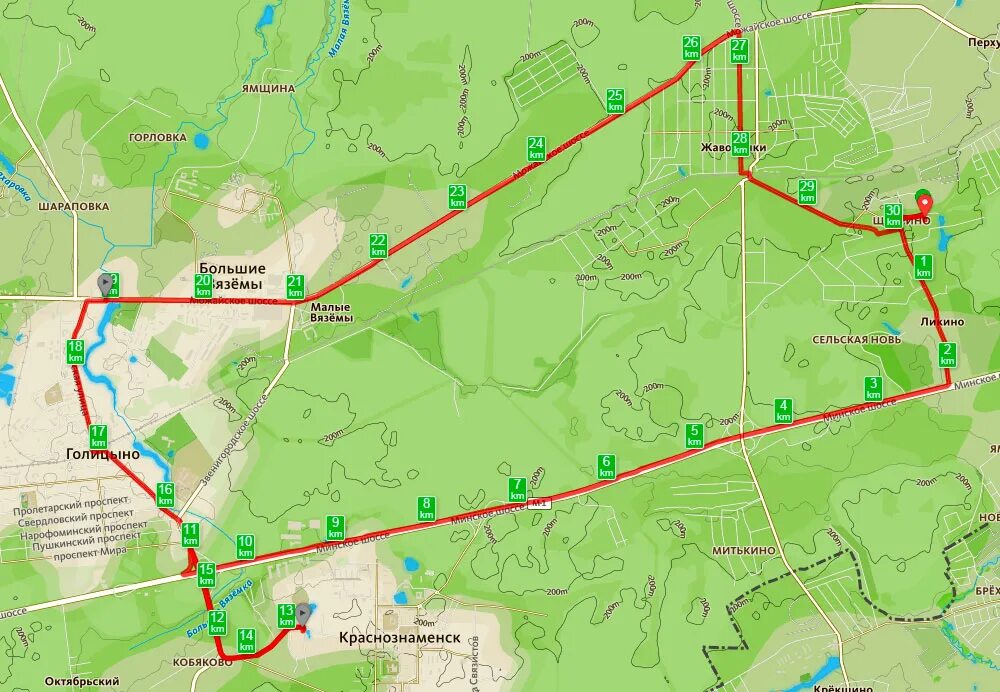 голицыно вяземы расписание
