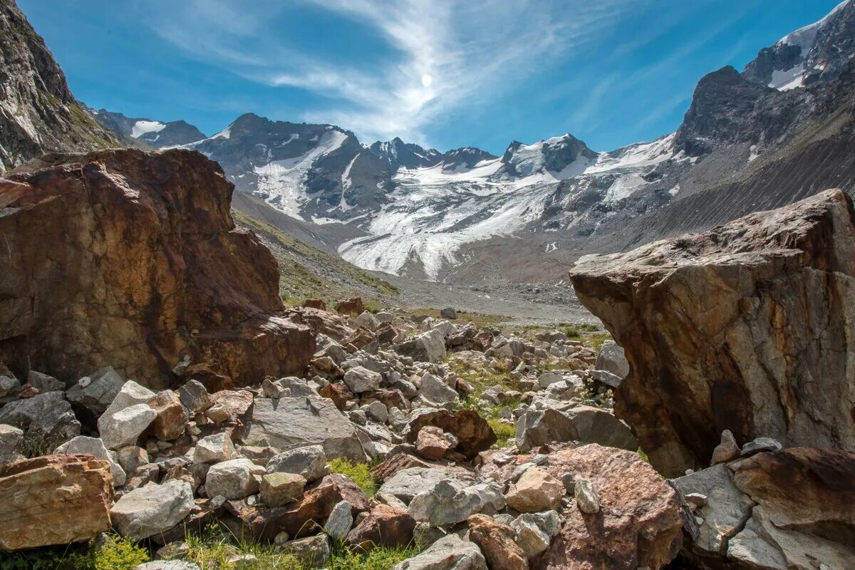 Вершина подножие. Долина камней Приэльбрусье. Каменные глетчеры Алтая. Доломитовые горы Осетия. Горные камни в Таджикистана.