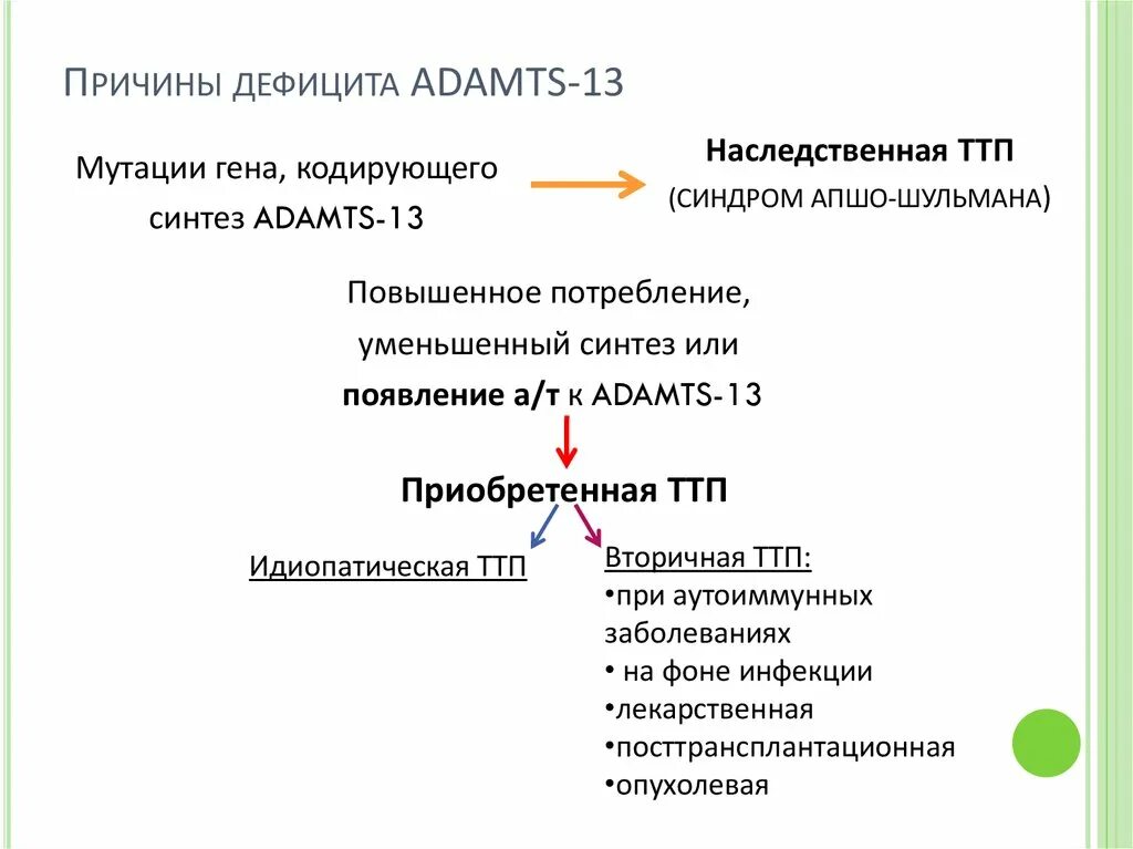 Тромботическую тромбоцитопеническую пурпуру