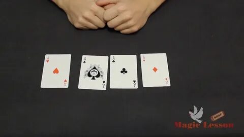 Фокус с 4 картами