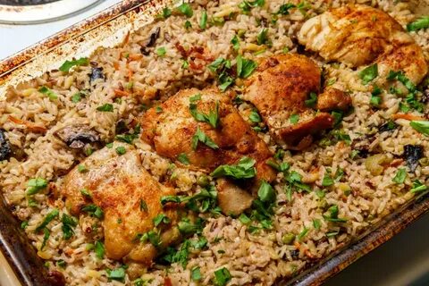 Второе рис с курицей
