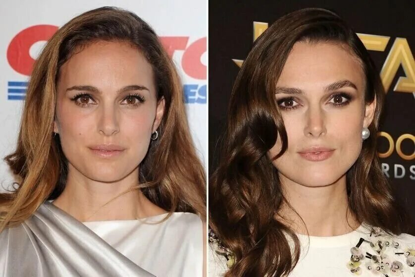 21 Celebrity Look-Alikes That Will Blow Your Mind Keira knightley, Natalie portm