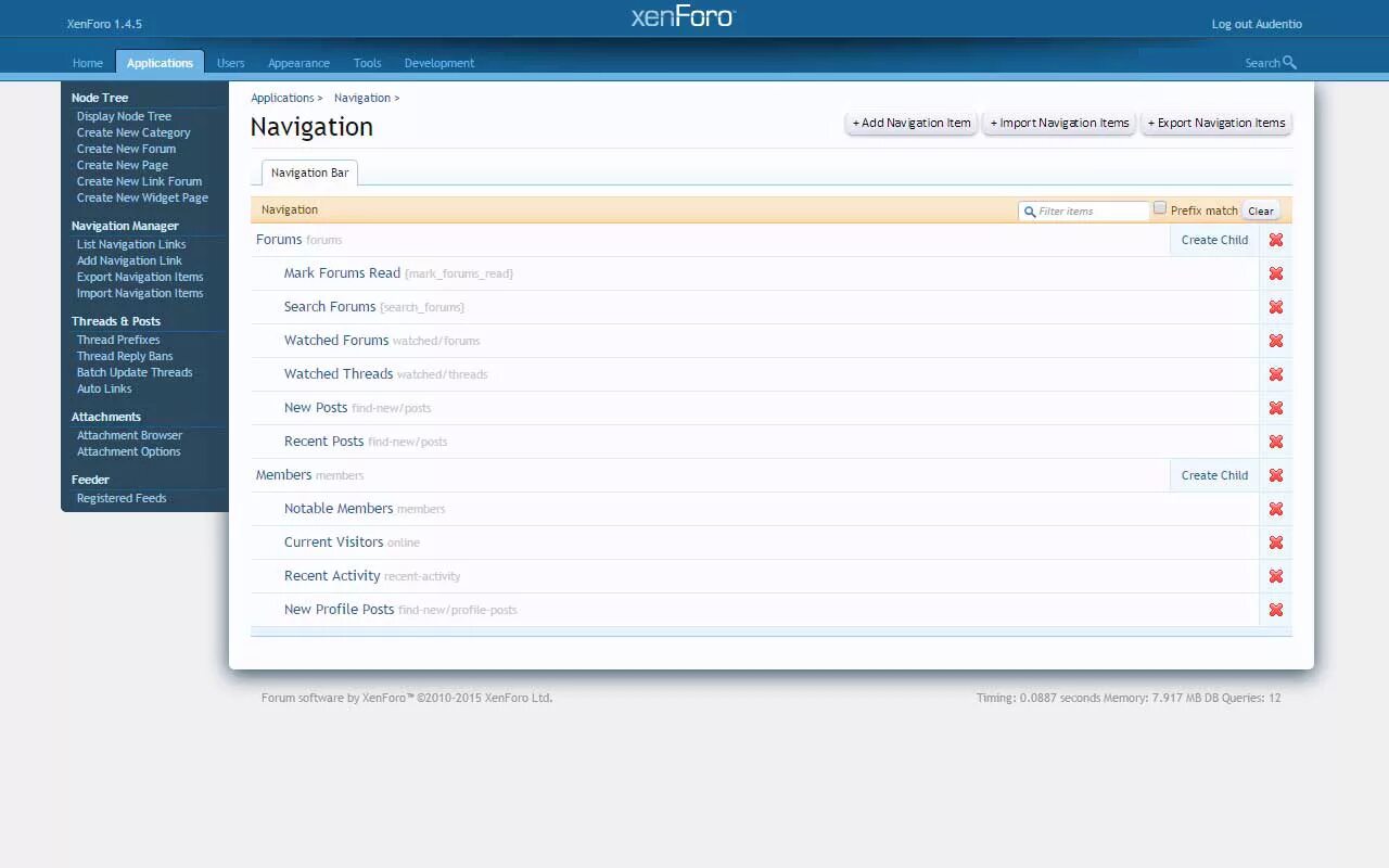 Xenforo сделать форум. Панель управления xenforo. navigation links. картинки png для разделов форума xenforo.