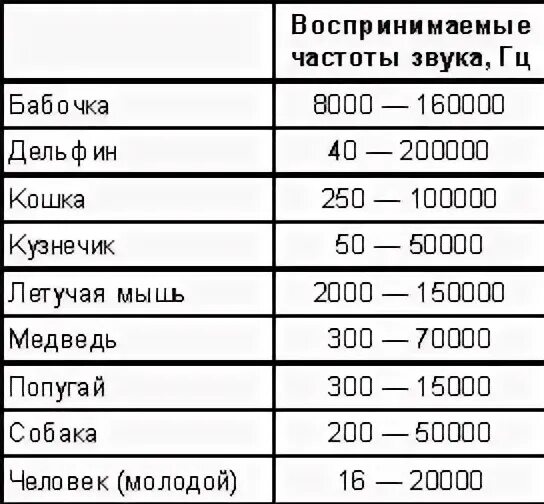 Диапазон звуковых частот воспринимаемых животными. Частота слышимого звука человека. Частота звуков животных. Частота звука воспринимаемая человеком. Частота звука мыши