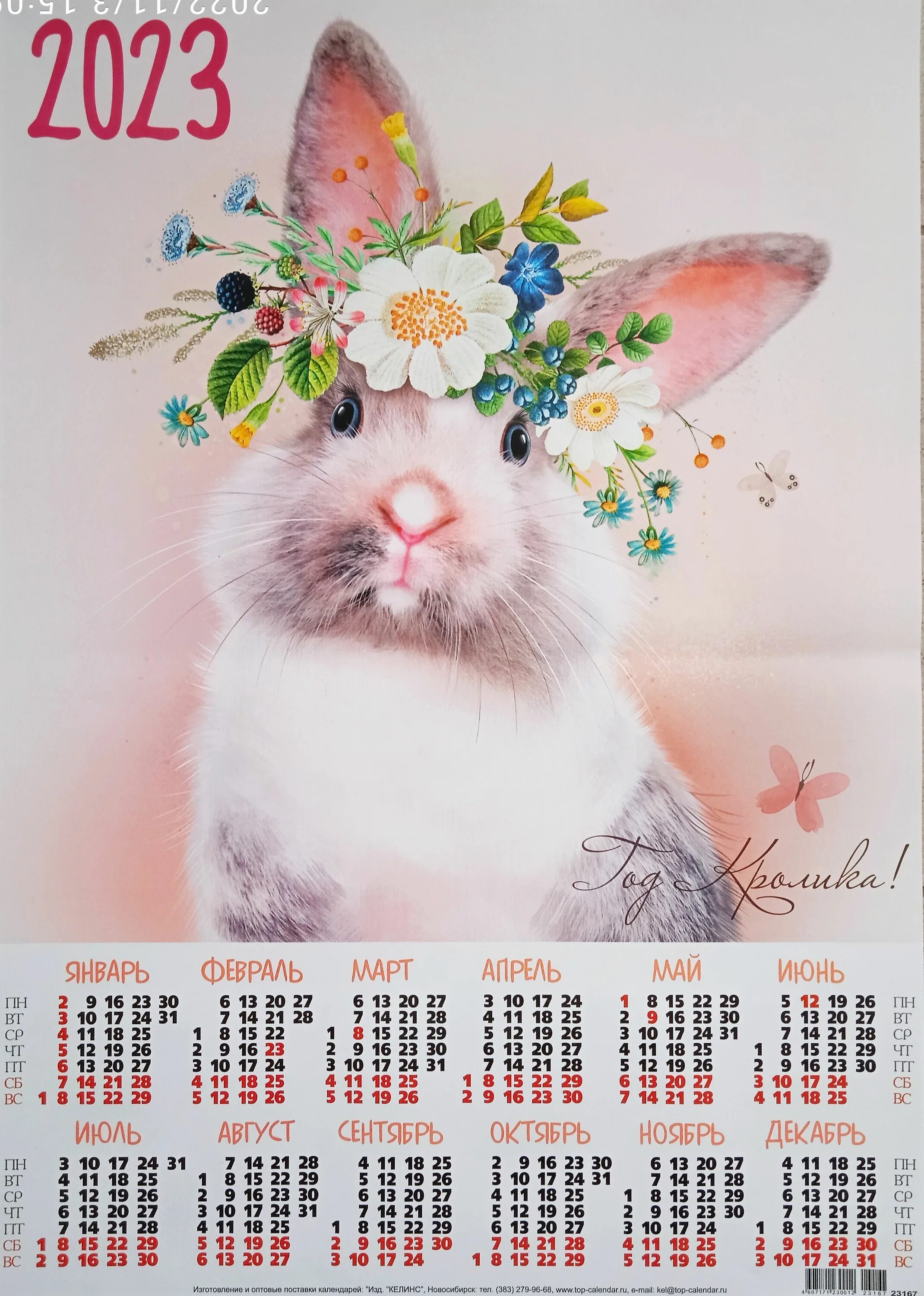 Календарь листовой 2023. Календарь кролик. Календарь 2023 с кроликом. Календарь на 2023 год с символом года.