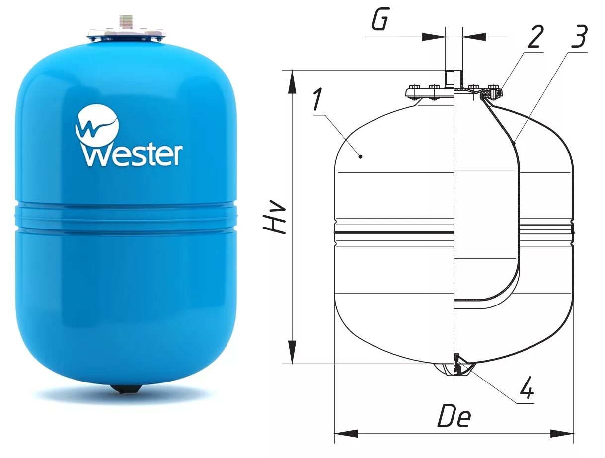 Мембранный бак Wester WAV 100. Бак мембранный для водоснабжения Wester wav35. Гидроаккумулятор Wester WAV 35. Wester WAV 100 бак для водоснабжения.