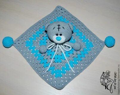 Игрушка комфортер для новорожденных крючком