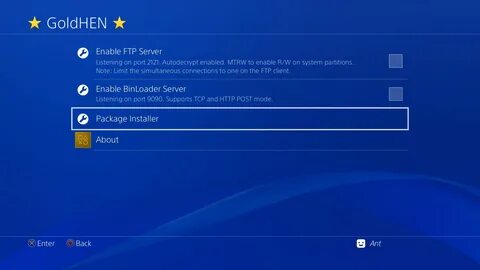 Pkg install
