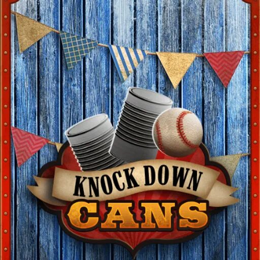 Knock down cans. Park game cans Knockdowns. Knock me down