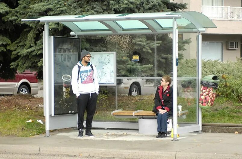 Where the bus stop