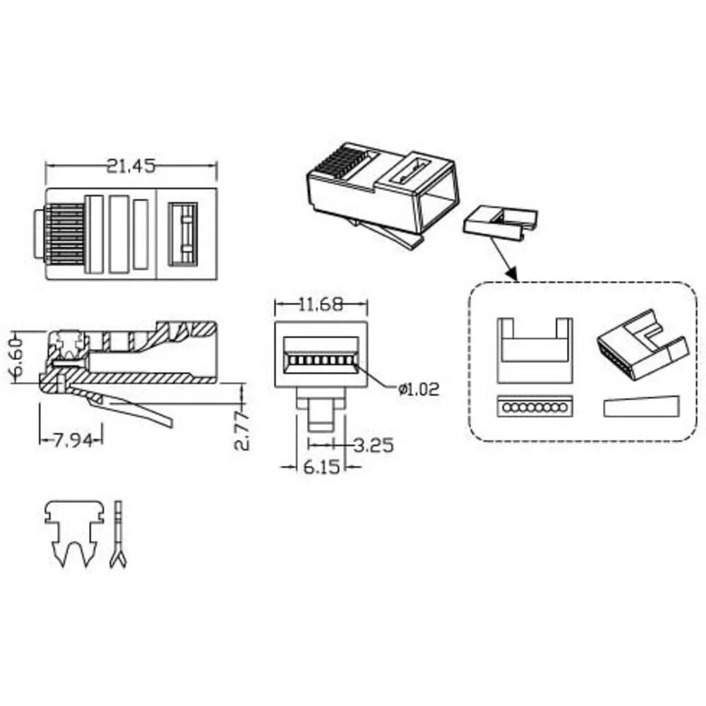 Plug 8p8c u c5 sh. Разъем rj45 Hyperline Plug-8p8c-SV-c5-sh. Разъем Hyperline/Plug-8p8c-SV-c5. Разъем Hyperline Plug-8p8c-SV-c5 RJ-45. Разъем Hyperline RJ-45 Plug-8p8c 623937.