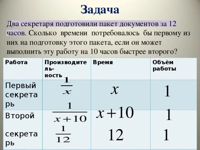 Решение задач с помощью рациональных уравнений. Решение задач с помощью дробно рациональных уравнений. Задачи на составление дробно рациональных уравнений. Решение задач с помощью дробных рациональных уравнений. Первый и второй раз быстро