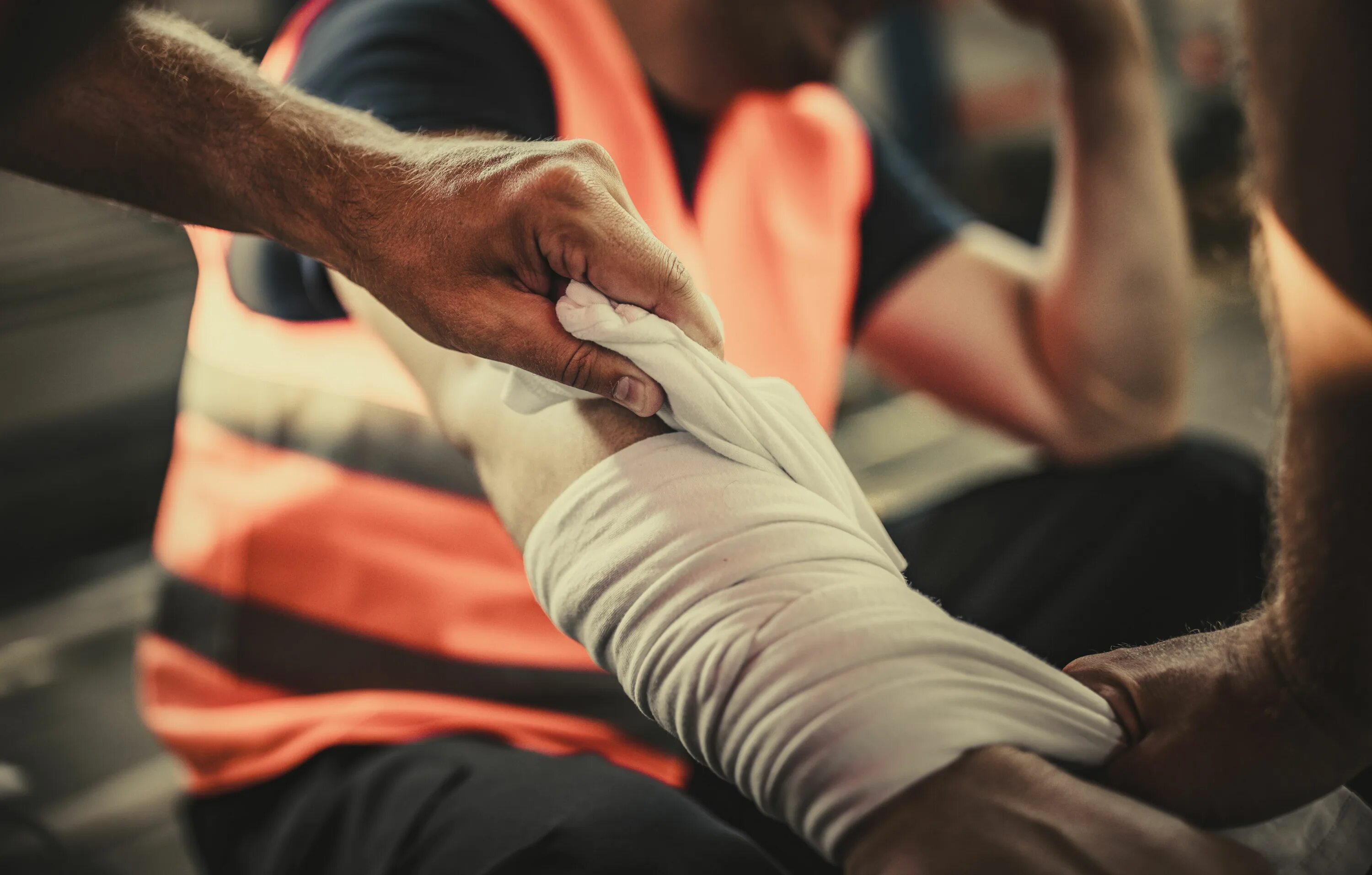 Injured man