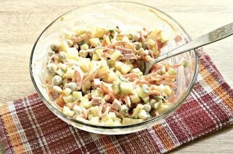 Оливье с морковью