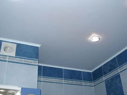 Матовый потолок в ванной комнате