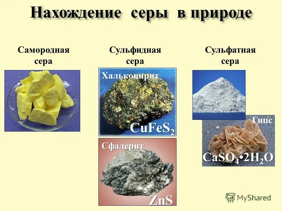 Какое вещество содержит серу