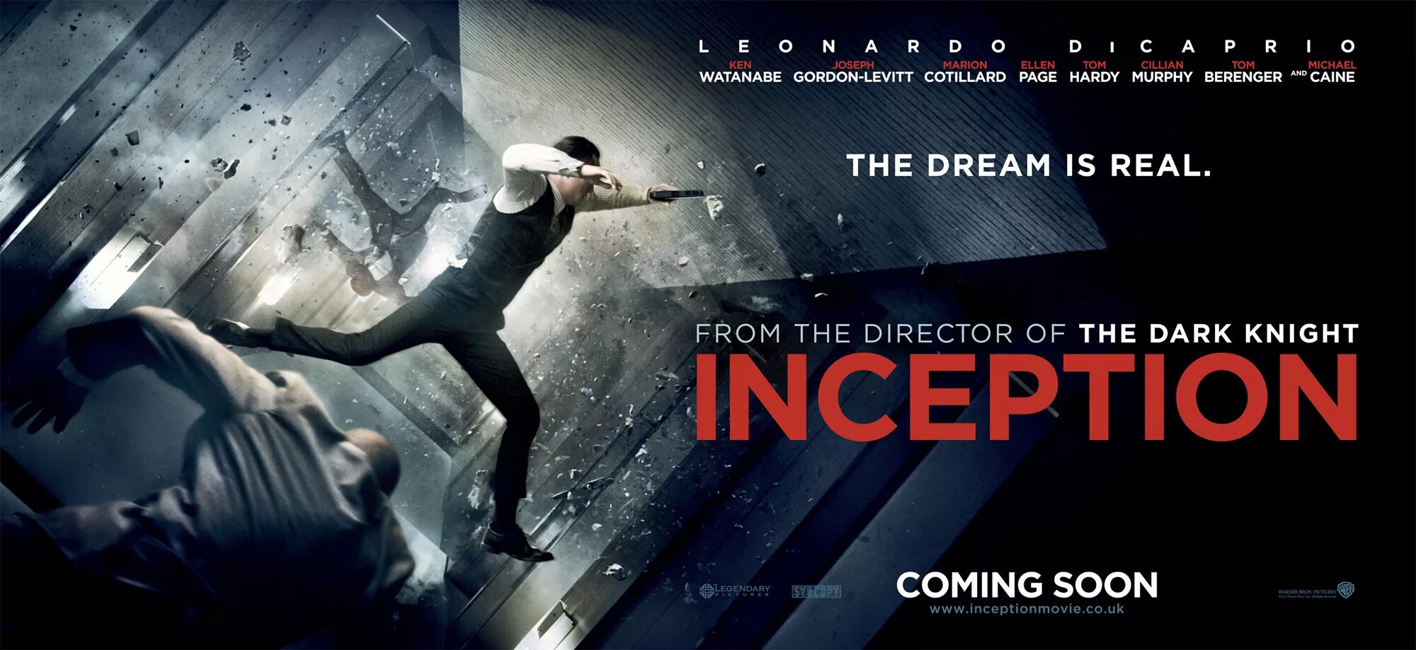 Poster начало Inception 2010. Горизонтальные постеры к фильмам. Movie сайт