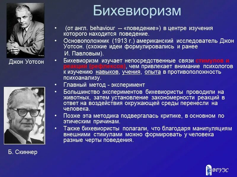 Научные школы экономики. Бихевиоризм Уотсон Скиннер. Поведенческая бихевиористская теория д Локк д Уотсон б Скиннер. Бихевиоризм (д.Уотсон, б.Скиннер, а.Бандура) структура личности. Основоположник бихевиоризма в психологии.