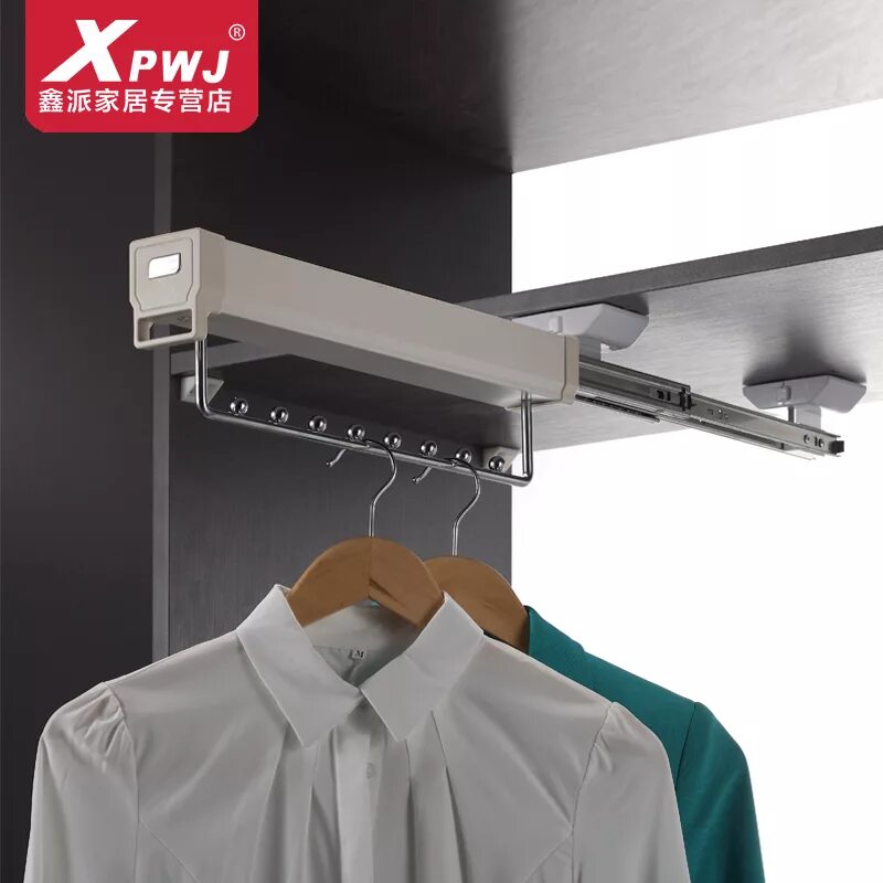 вешало выдвижное. вешало выдвижное. вешалка для узкого шкафа. крепление для вешалки в шкафу. Aaep36gs выдвижной держатель для плечиков, глубина 319.