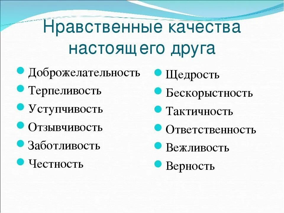 Выбери качество нравственного человека