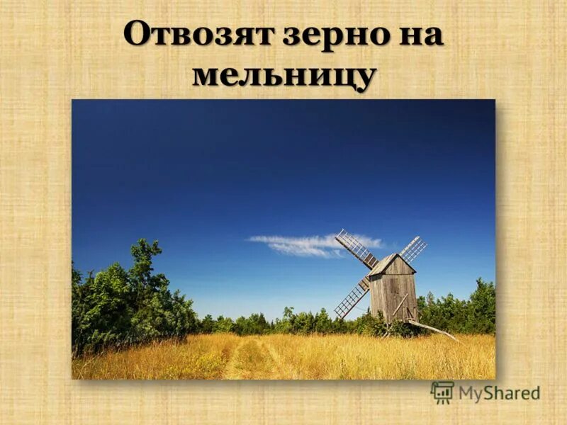 Сколько ног на мельнице. Мельница для зерна. Отвозят зерно на мельницу. Увозим пшеницу в мельницу для дошкольников. Презентация мельница для дошкольников.