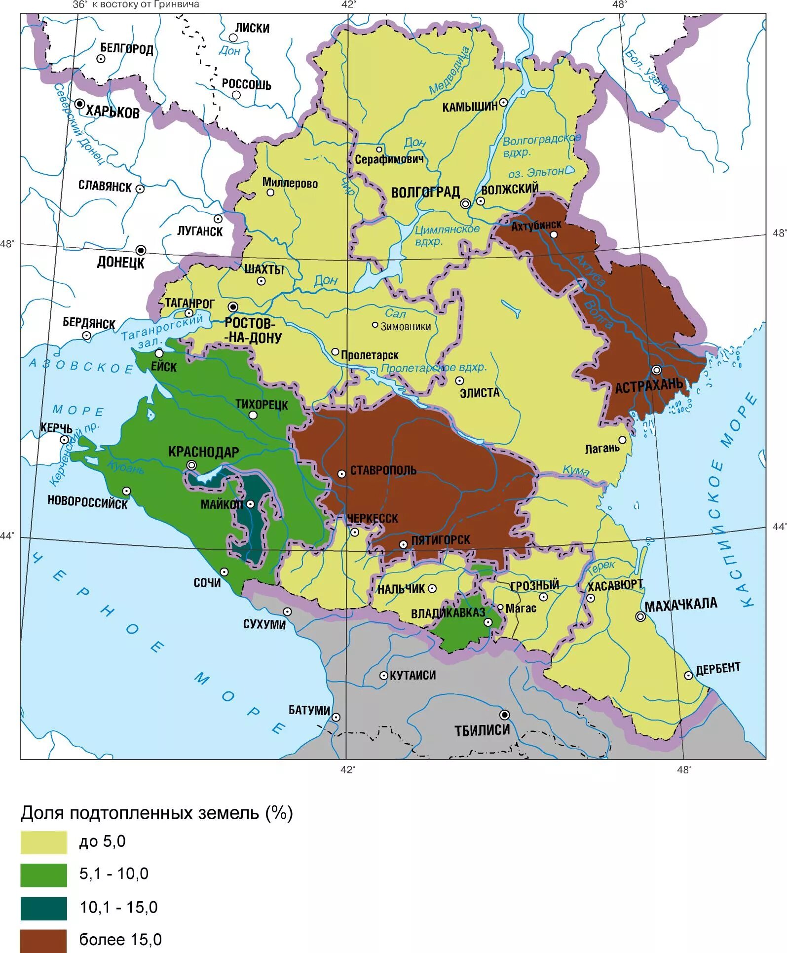 Юг европейской части россии кратко. Субъекты РФ европейского Юга. Районы европейского Юга на карте. Территория европейского Юга на карте. Субъекты РФ европейского Юга на карте.