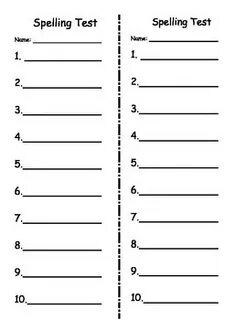 Spelling form