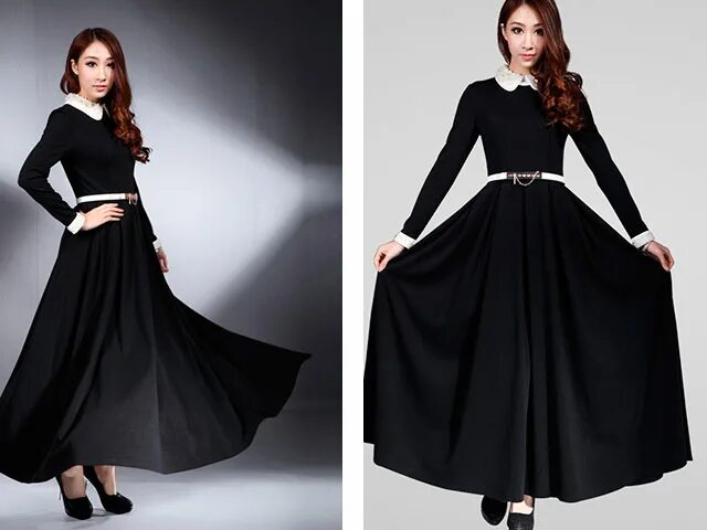 платье с белым длинным воротником. черное платье с белым воротником. голубое платье с белым воротником. длинное черное платье с белым воротником. длинное черное платье с белым воротником.