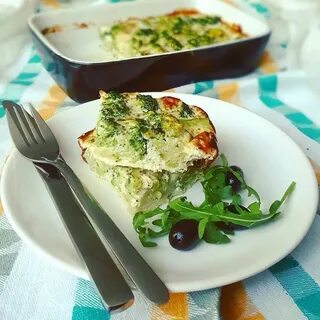 Омлет с брокколи в духовке