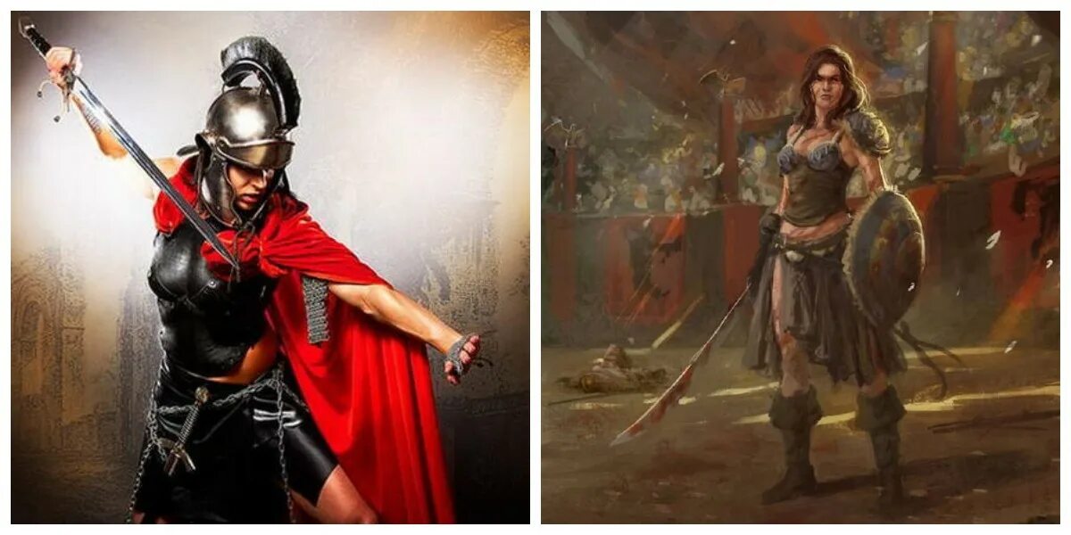 Cleopatra vs gladiator