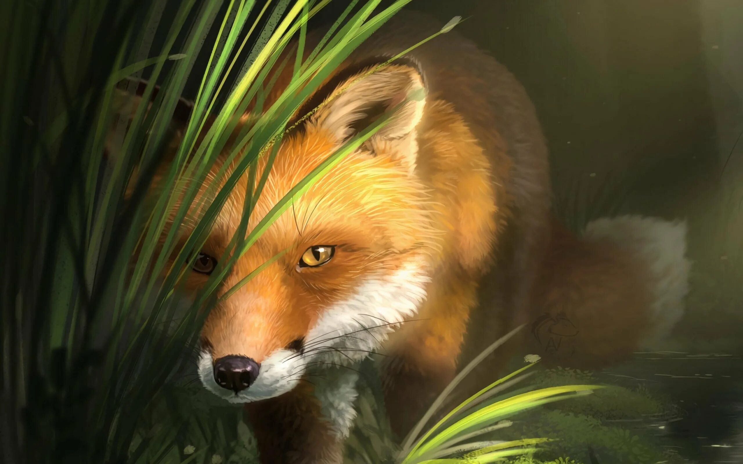 Лиса пк. Лиса. картинки арт животные на рабочий стол. fox art. обои на тематику лиса.
