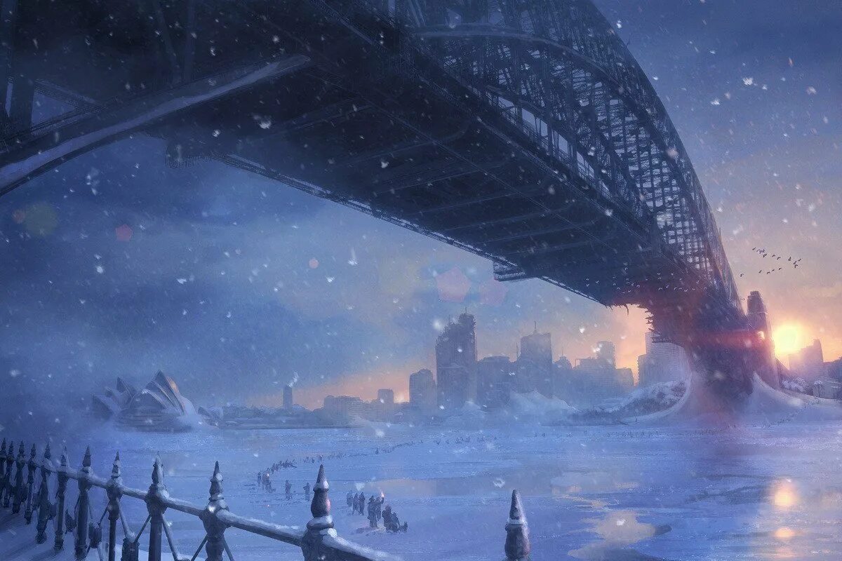 Город прошлого и будущего. Будущее февраль. Зима арт. Утопия китбаш. Будущее февраль.