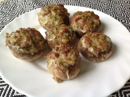 Грибы фаршированные без духовки