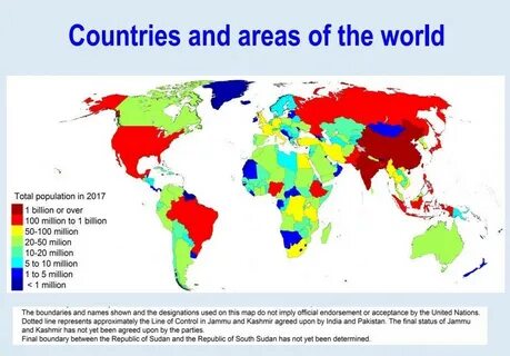 The world is the population is