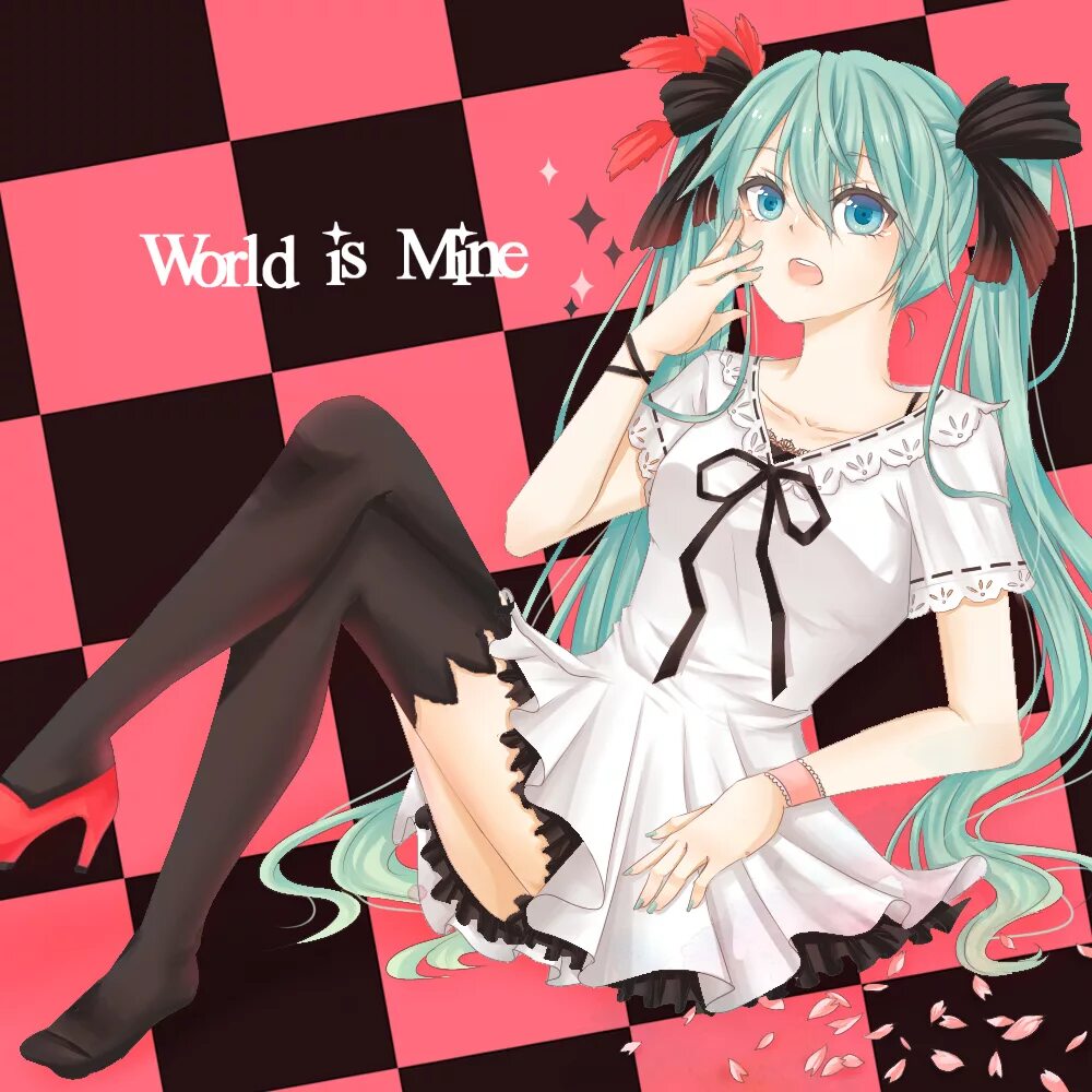 World is mind. Хатсуне Мику ворлд ИС майн. Мику World is mine. Project Diva the World is mine.