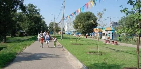 Парк зеленый остров омск