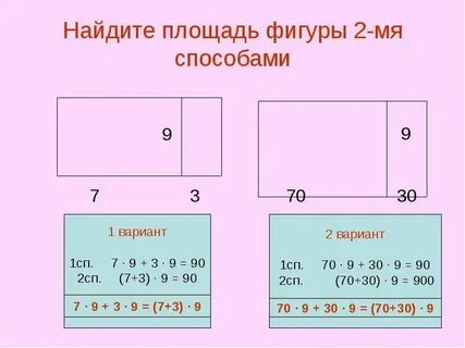 Как найти площадь математика 3
