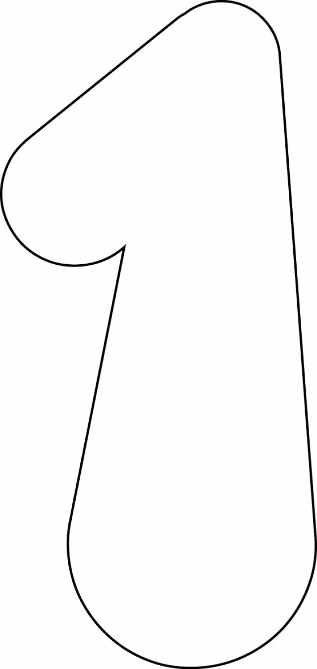 Шаблон 1. Шаблон 1. Цифра 7 трафарет. Макет цифры 1. Цифра один трафарет.