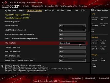 Cpu ratio
