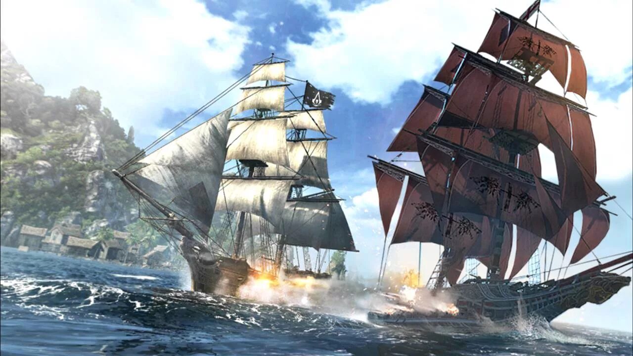 Assassins creed корабли. Корабль галка из assassins creed 4. галка из assassins creed 4. корабль морриган из assassins creed. корабль эдварда кенуэя галка.
