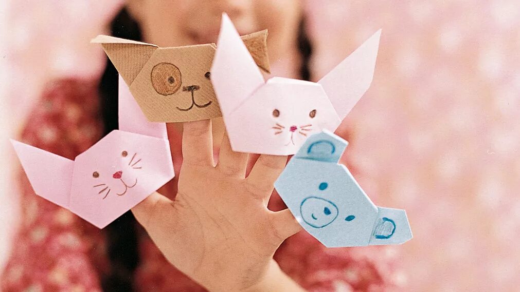 Ориги можно. Оригами. Оригами картинки. Игрушки оригами для детей. Бумажные игрушки на руку.