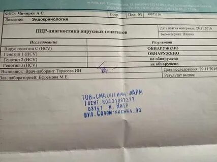 Анализы на гепатиты отзывы