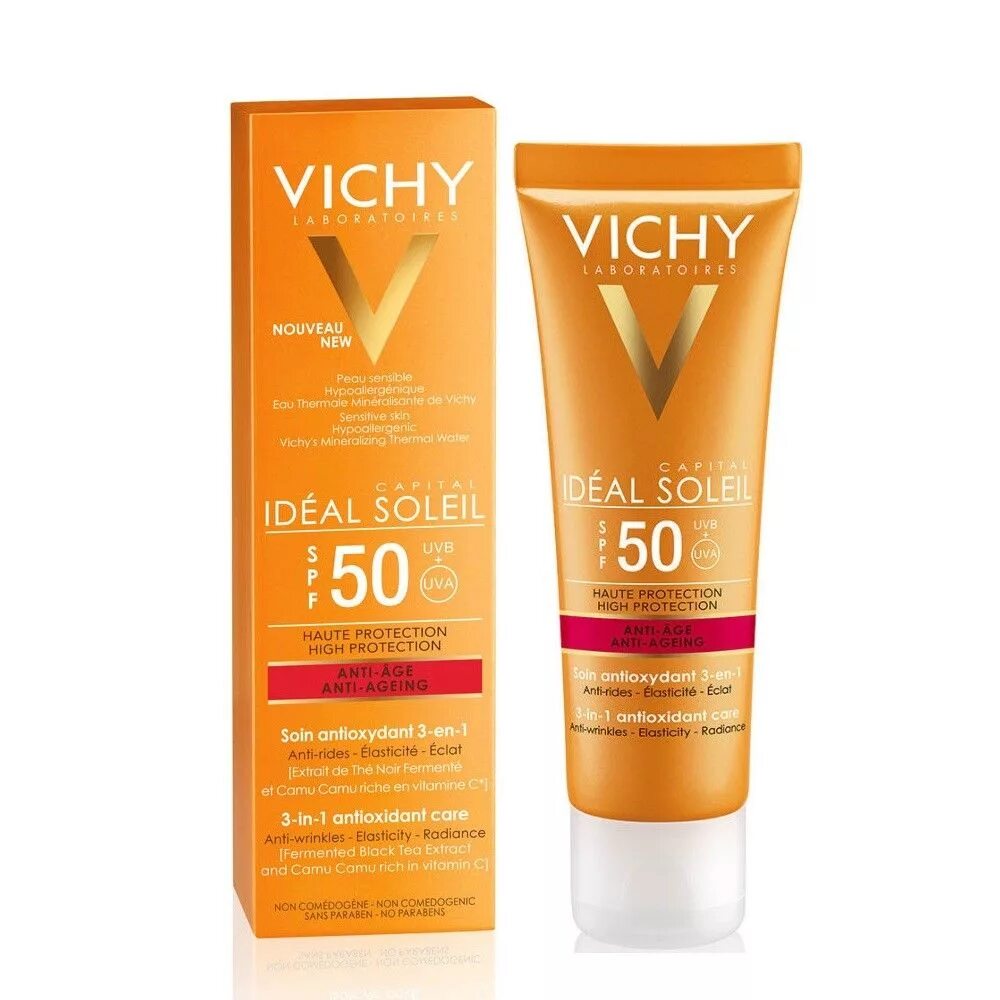 Vichy SPF 50. Vichy Capital ideal Soleil SPF 50. Солнцезащитный крем виши 50. Vichy SPF 50 Soleil. Виши спф 50 для лица