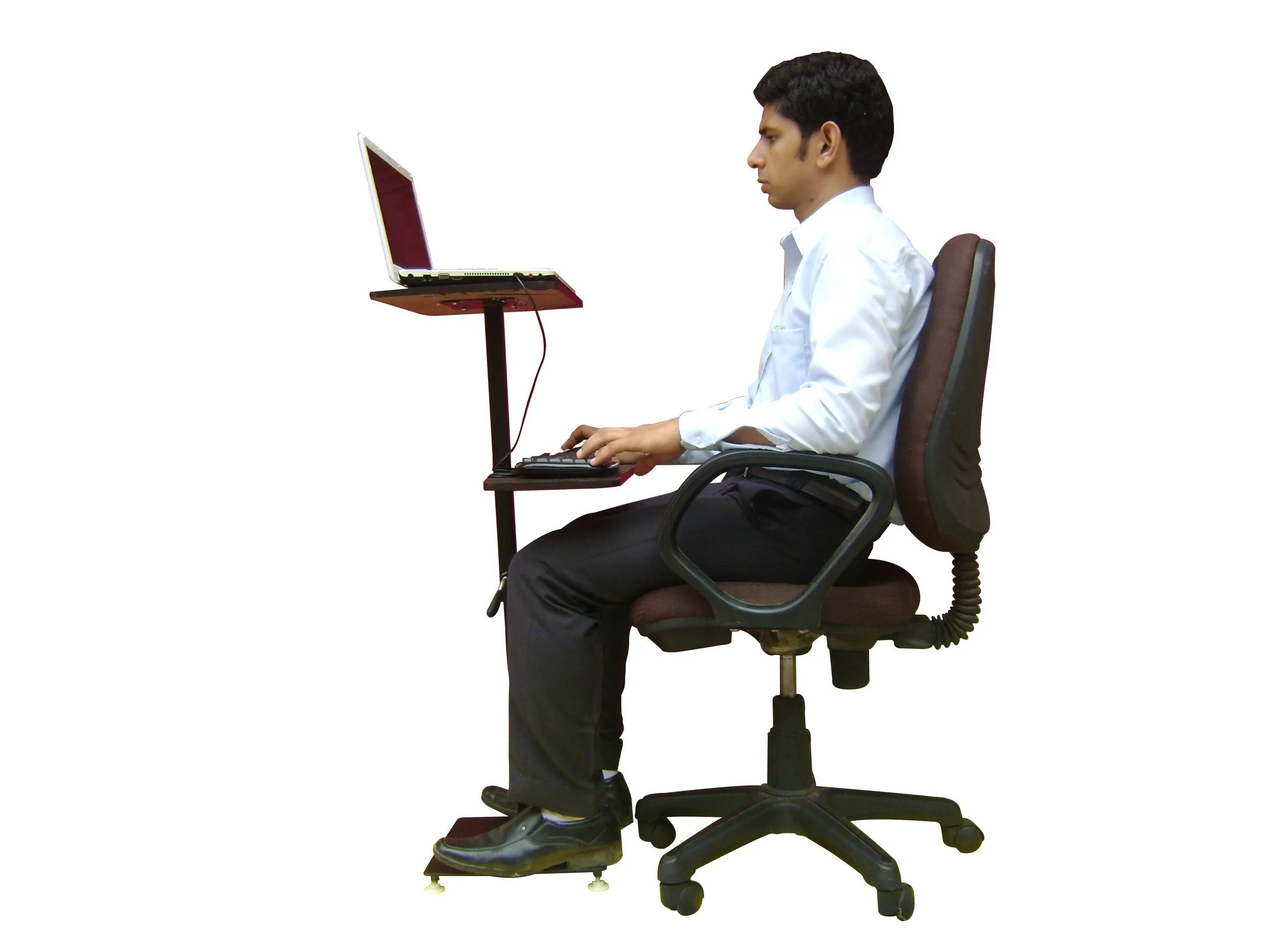 Неудобный стул на белом фоне. Sit-Stand Laptop Desk. Кресло под ноутбук дерево. Sit at your Desk.