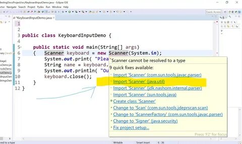 Scanner java
