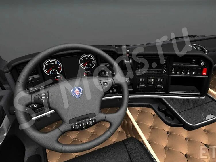 Интерьер scania. Интерьер скания для етс 2. interior scania rjl ets 2. салон скания в етс 2. scania 142 interior.