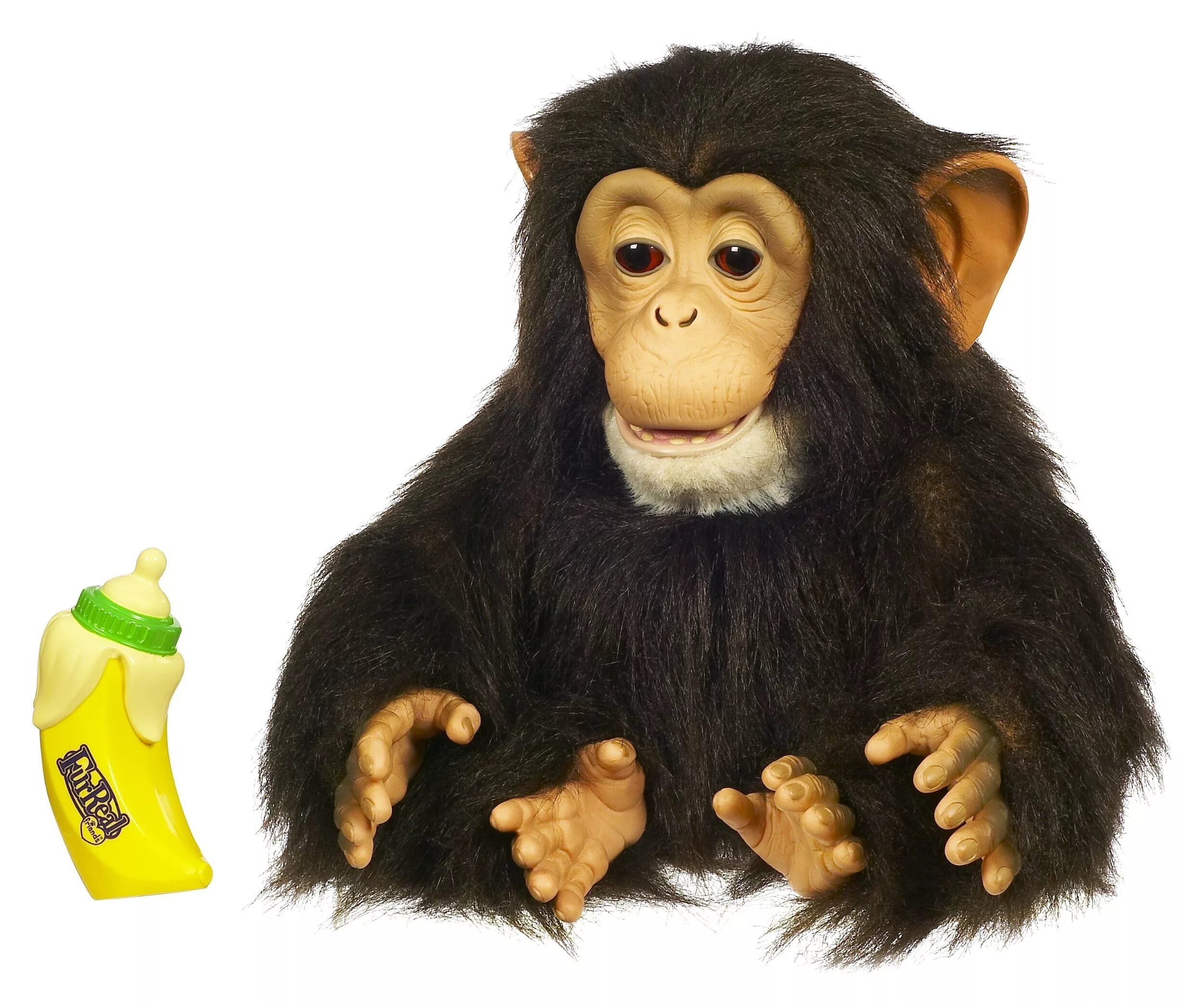 Включи обезьянки. FURREAL friends шимпанзе. Обезьянка Хасбро 2005. FURREAL friends cuddle Chimp Monkey by Hasbro. Шимпанзе Хасбро.